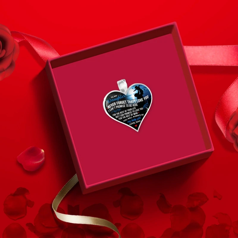 1pc My Daughter Heart-shaped Pendant Necklace Female Necklace Gift For Daughter Love Mom Dad Birthday Gift Jewelry
1pc My Daughter Heart-shaped Pendant Necklace Female Necklace Gift For Daughter Love Mom Dad Birthday Gift Jewelry