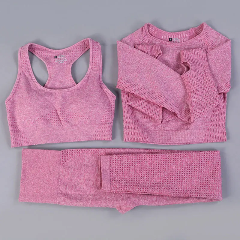 Leggings Active Wear Women Fitness Clothing Sets Yoga Top Sports Bra 3 Piece Seamless Gym Workout Set Woman Clothes Outfits
Leggings Active Wear Women Fitness Clothing Sets Yoga Top Sports Bra 3 Piece Seamless Gym Workout Set Woman Clothes Outfits