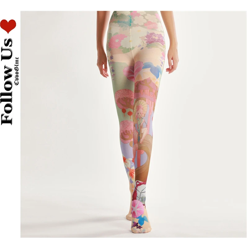 Harajuku Print Bottoming Pantyhose Female Japanese Gothic High Quality Flower Print Stockings Lolita Loli Kawaii Tights Woman
Harajuku Print Bottoming Pantyhose Female Japanese Gothic High Quality Flower Print Stockings Lolita Loli Kawaii Tights Woman