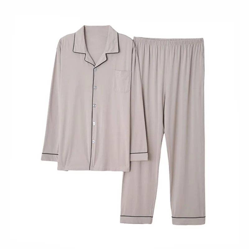 Pajamas Men's Modal Cotton Silk Cotton Silk Long-sleeved Home Service Thin Large Size Suit Pijama Hombre Verano Pigiama Uomo New
Pajamas Men's Modal Cotton Silk Cotton Silk Long-sleeved Home Service Thin Large Size Suit Pijama Hombre Verano Pigiama Uomo New