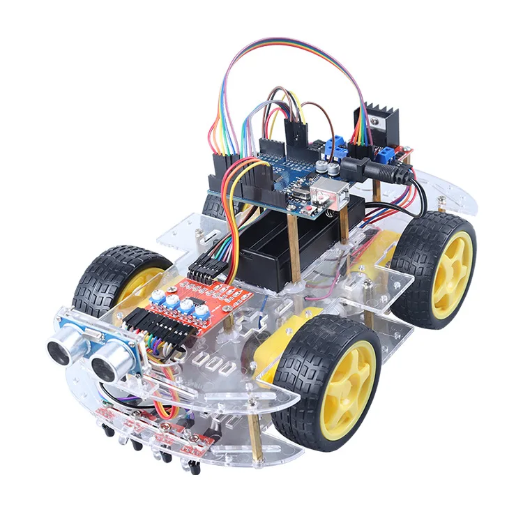 ArduinoRemote Control Intelligent Car Robot Kit ультразвуковое устройство обхода препятствий
ArduinoRemote Control Intelligent Car Robot Kit ультразвуковое устройство обхода препятствий