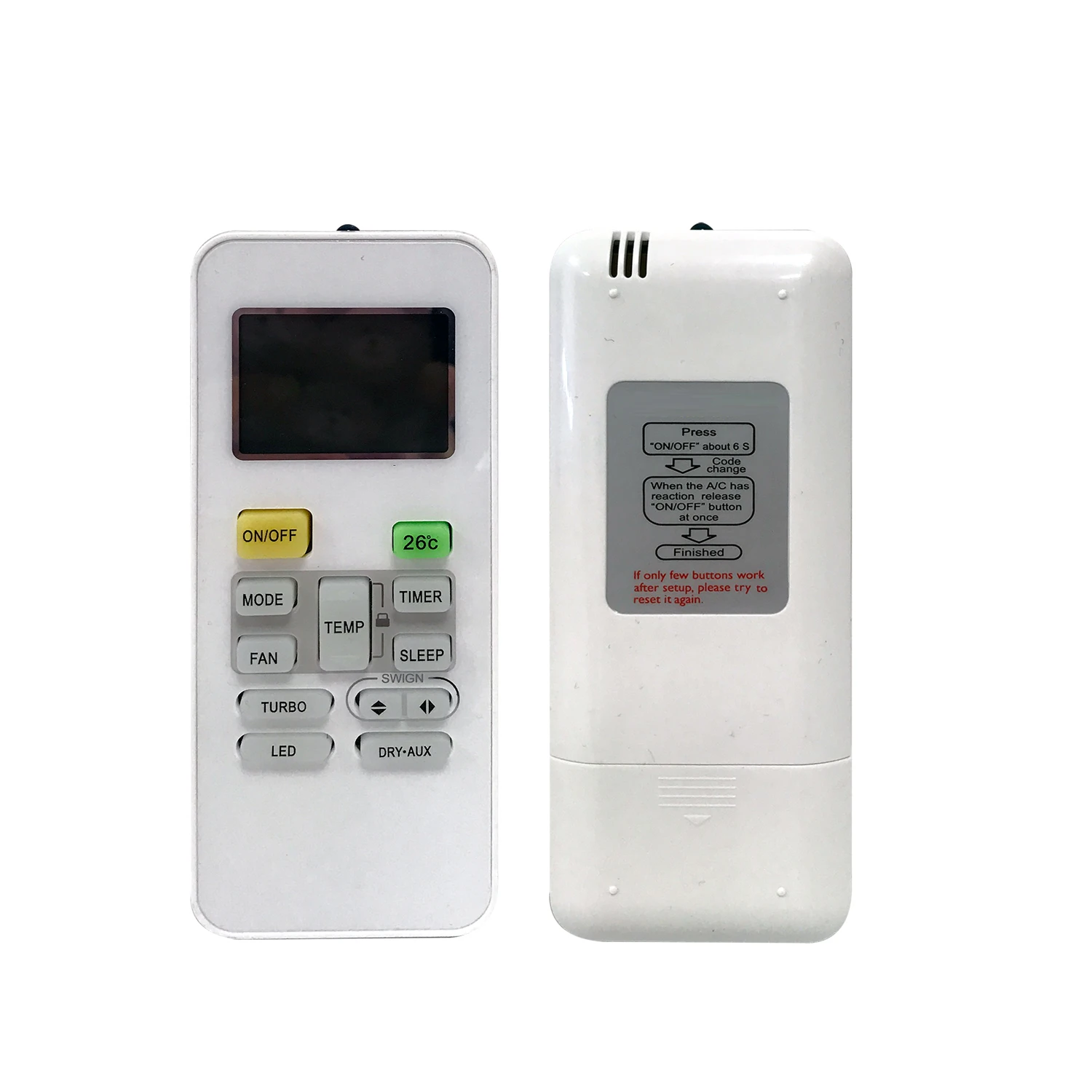 Universal Air Conditioner Remote Control for midea RG52A2/BGEF RG52B/E RG52E2/BGEF RG52A8/BGEF RG52G/BGE
Universal Air Conditioner Remote Control for midea RG52A2/BGEF RG52B/E RG52E2/BGEF RG52A8/BGEF RG52G/BGE