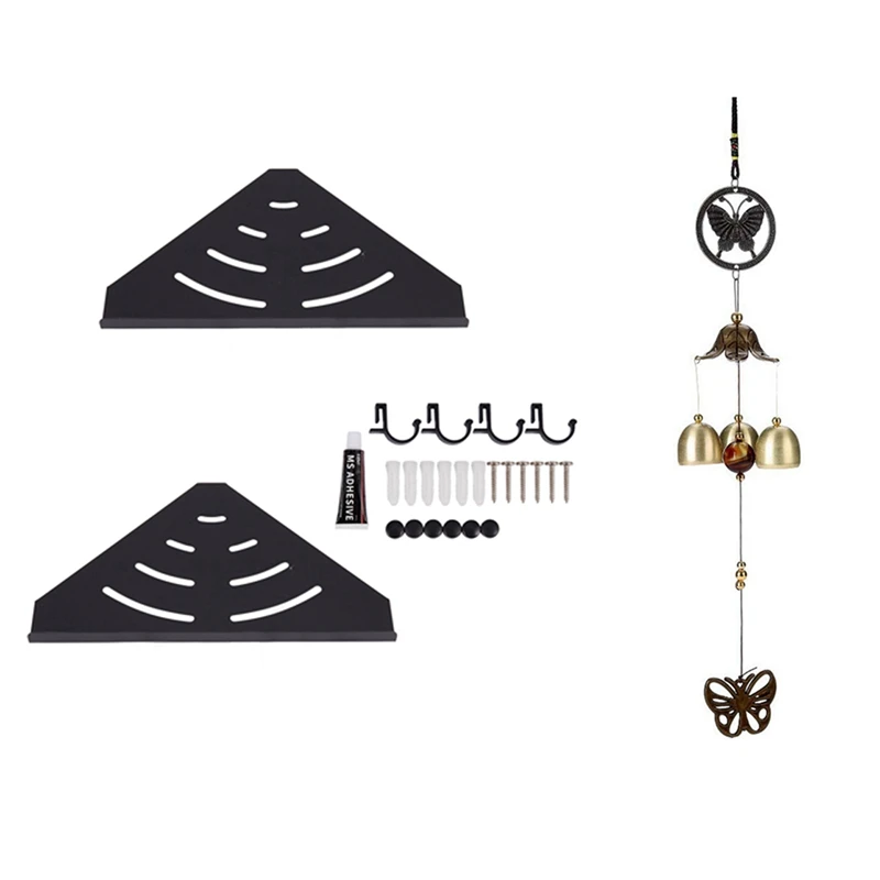2X Tier Shower Caddy Bathroom Corner Shelf & 1X Lucky Butterfly Wind Chimes, Antique Copper Fengshui Temple Wind Chimes
2X Tier Shower Caddy Bathroom Corner Shelf & 1X Lucky Butterfly Wind Chimes, Antique Copper Fengshui Temple Wind Chimes