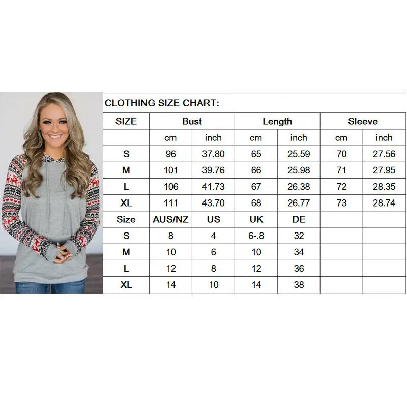 New Simple 2019 Christmas Holiday Hoodies Sweatshirts Women Printed Long Sleeve Hooded Pullover Sweatshirt Ladies Pattern Tops
New Simple 2019 Christmas Holiday Hoodies Sweatshirts Women Printed Long Sleeve Hooded Pullover Sweatshirt Ladies Pattern Tops