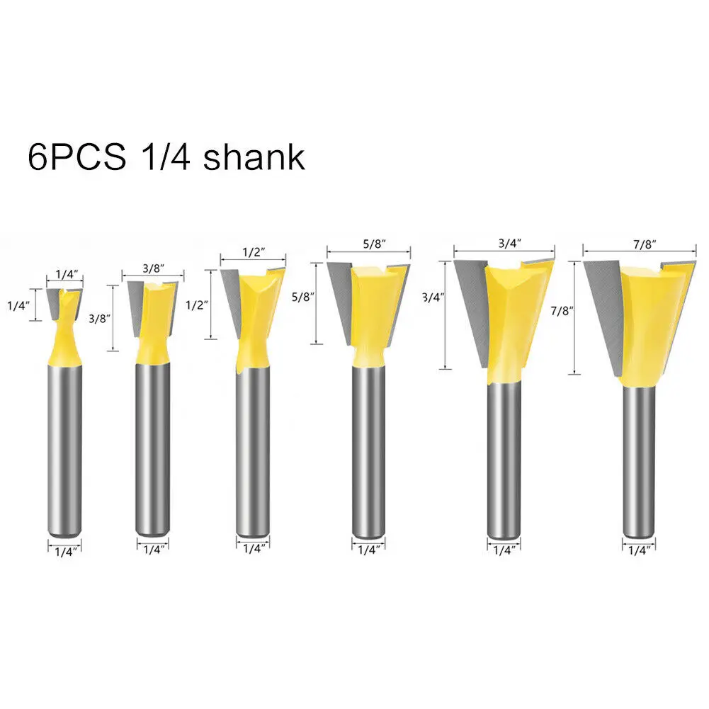 6x биты «Ласточкин хвост» для создания выпуклой филенки-1/4 хвостовик фрезы Комплект для деревообработки Мощность инструмент Аксессуары
6x биты «Ласточкин хвост» для создания выпуклой филенки-1/4 хвостовик фрезы Комплект для деревообработки Мощность инструмент Аксессуары