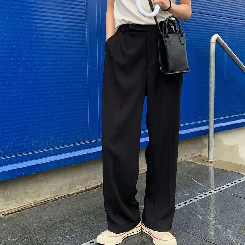 Limiguyue Women Casual Loose Women high waist Suit Pants Pocket Full Length Office Ladies Elegant Female Trousers pantalone K033
Limiguyue Women Casual Loose Women high waist Suit Pants Pocket Full Length Office Ladies Elegant Female Trousers pantalone K033