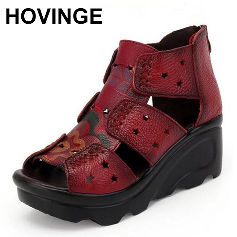 HOVINGEBrand Shoes Cow Leather Sandals 2020 New Summer Wegdes Shoes Woman Fashion Sandals Elegant Comfort Women Shoes Sandals
HOVINGEBrand Shoes Cow Leather Sandals 2020 New Summer Wegdes Shoes Woman Fashion Sandals Elegant Comfort Women Shoes Sandals