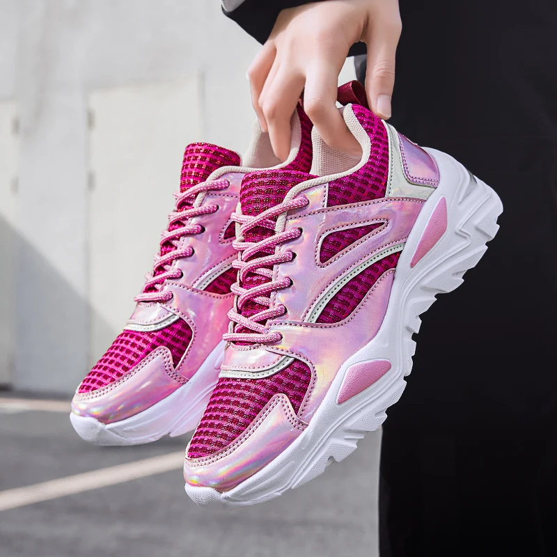 New Super Light Woven Women Shoes Platform Sneakers Fashion Dad Chunky Sneakers Women Thick Sole Trainers Female
New Super Light Woven Women Shoes Platform Sneakers Fashion Dad Chunky Sneakers Women Thick Sole Trainers Female