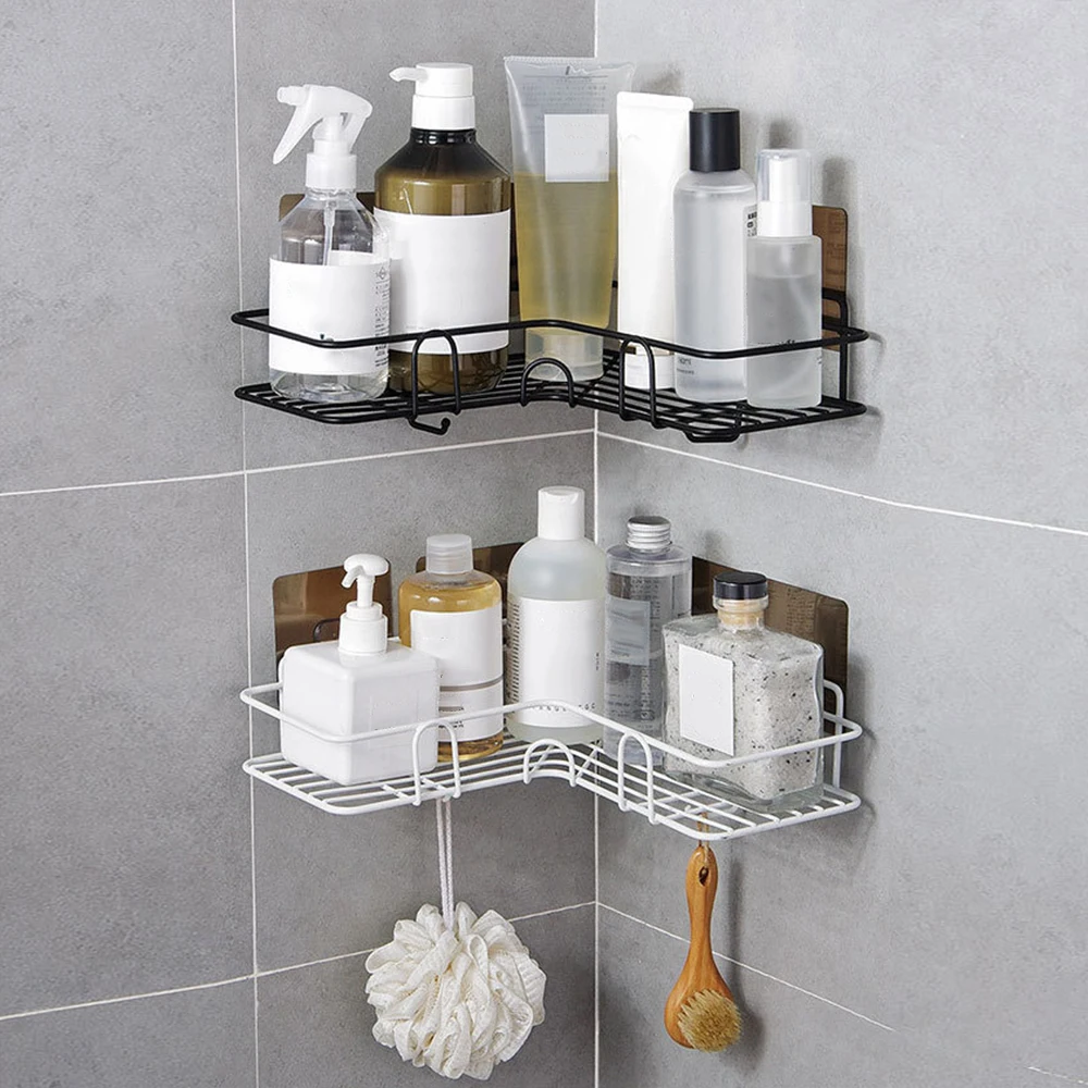 Iron Bathroom Shelf Shower Wall Mount Shampoo Holder With Suction Cup No Drilling Kitchen Tools Storage Bathroom Accessories
Iron Bathroom Shelf Shower Wall Mount Shampoo Holder With Suction Cup No Drilling Kitchen Tools Storage Bathroom Accessories