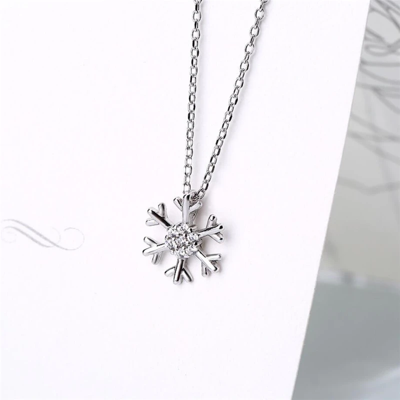 Sole Memory Cute Zircon Snowflake Simple Cool Sweet Silver Color Clavicle Chain Female Necklace SNE453
Sole Memory Cute Zircon Snowflake Simple Cool Sweet Silver Color Clavicle Chain Female Necklace SNE453
