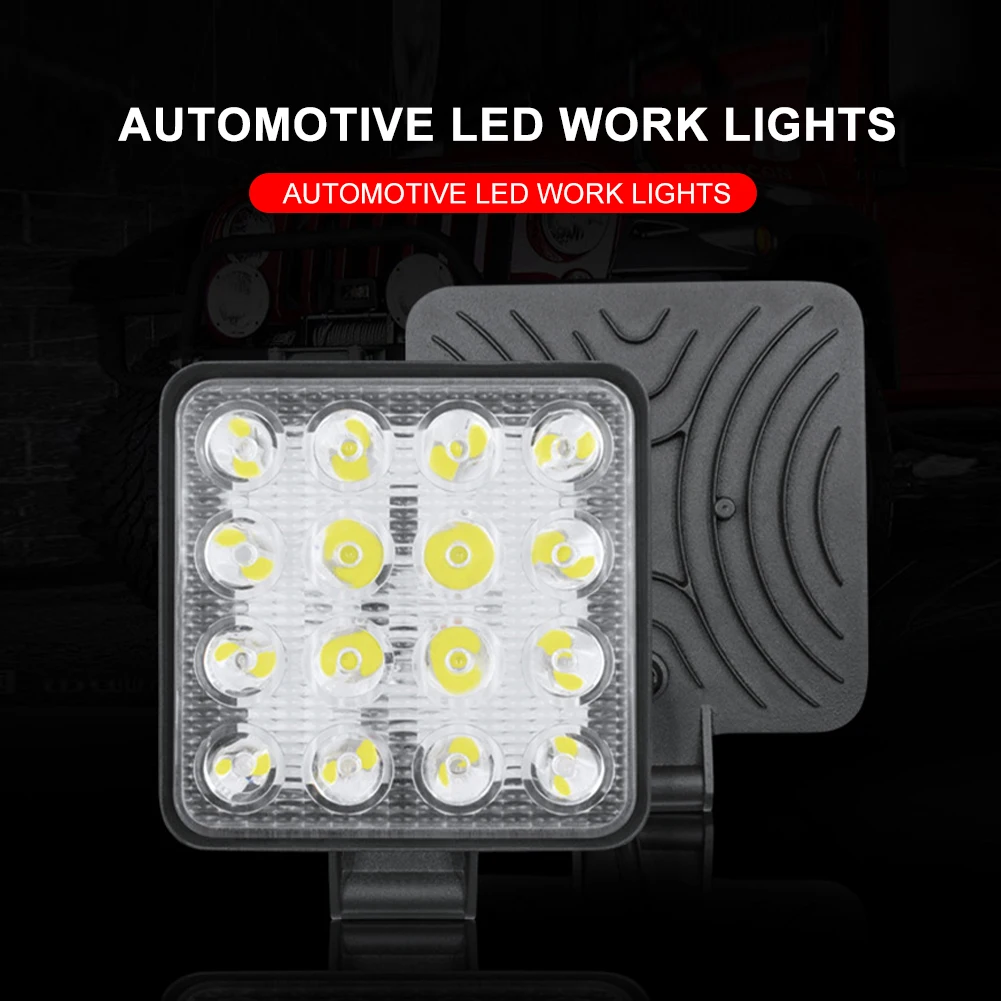 2PCS 48W LED Work Light DC12-60V Flood Light 1200LM Light Pod Fog Light for Car Off-road Motorcycle Trucks Car Accessories
2PCS 48W LED Work Light DC12-60V Flood Light 1200LM Light Pod Fog Light for Car Off-road Motorcycle Trucks Car Accessories