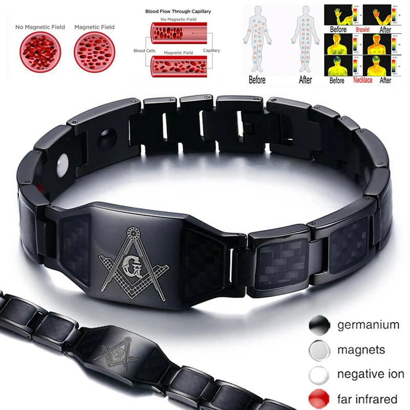 4 In 1 Bio Magnet Black Magnetic Energy Therapy Healing Bracelet Free Mason Carbon Fiber Stainless Steel Body Health Care Tool
4 In 1 Bio Magnet Black Magnetic Energy Therapy Healing Bracelet Free Mason Carbon Fiber Stainless Steel Body Health Care Tool