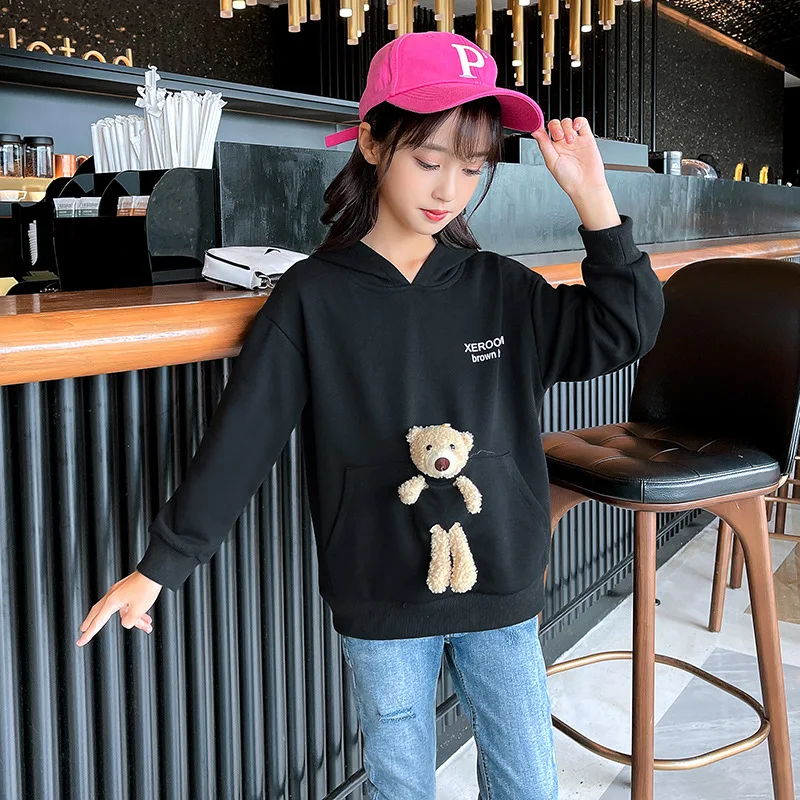 Детская одежда, Модный пуловер с мультяшным медведем для маленьких девочек, хлопковая толстовка с капюшоном для детей и студентов, Осень-зи...
Детская одежда, Модный пуловер с мультяшным медведем для маленьких девочек, хлопковая толстовка с капюшоном для детей и студентов, Осень-зи...