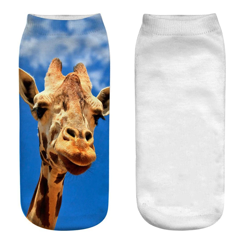 Giraffe Print Socks Women Short Socks 3D Printed Animal Design Funny Creative Female Ankle Cotton Socks
Giraffe Print Socks Women Short Socks 3D Printed Animal Design Funny Creative Female Ankle Cotton Socks