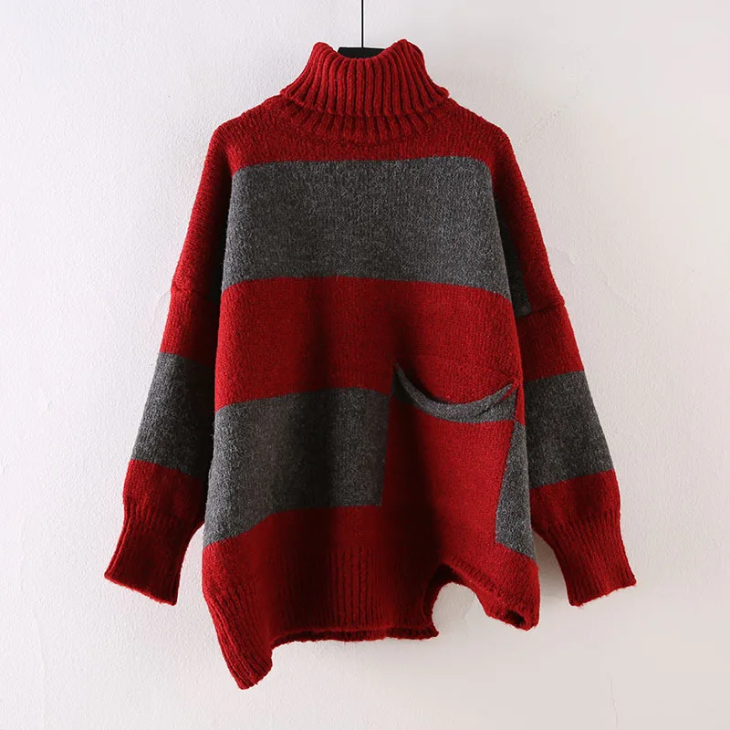 SuperAen Irregular Turtleneck Loose Autumn Winter 2021 New Retro Casual Full Sweater Women
SuperAen Irregular Turtleneck Loose Autumn Winter 2021 New Retro Casual Full Sweater Women
