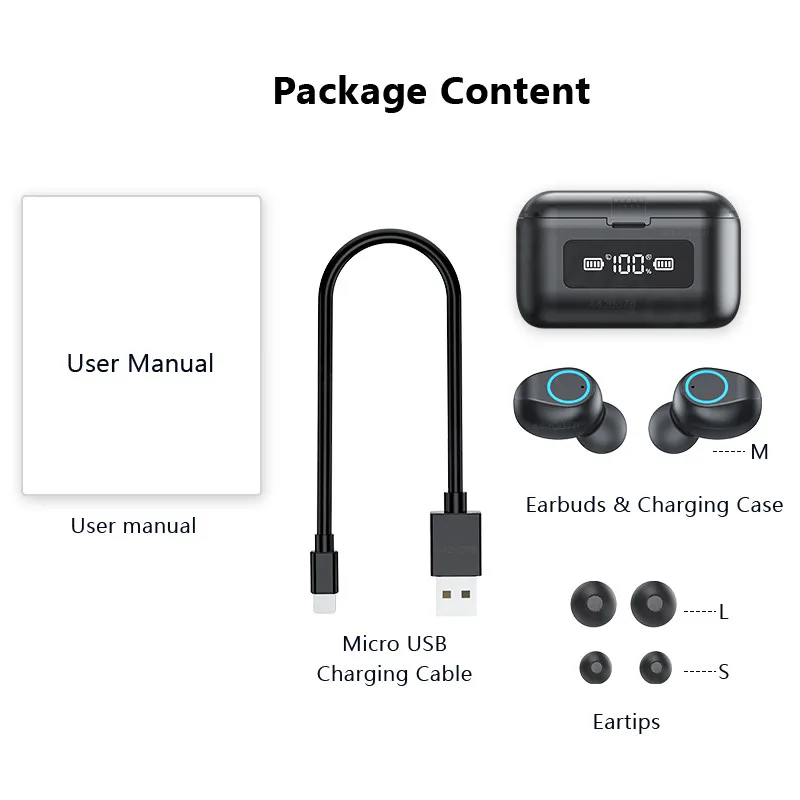 TWS Wireless Headphones Mini Bluetooth V5.0 Earphone Waterproof True Earbuds HD Stereo Headset For Xiaomi iPhone Sports Ear Buds
TWS Wireless Headphones Mini Bluetooth V5.0 Earphone Waterproof True Earbuds HD Stereo Headset For Xiaomi iPhone Sports Ear Buds