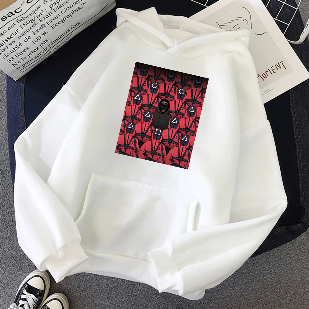 Cartoon Funny Squid Game Sweatshirts Men Harajuku Cosplay Hoodies Fleece Cool Hoodie Hot Korean TV Show Male Streetwear Hooded
Cartoon Funny Squid Game Sweatshirts Men Harajuku Cosplay Hoodies Fleece Cool Hoodie Hot Korean TV Show Male Streetwear Hooded