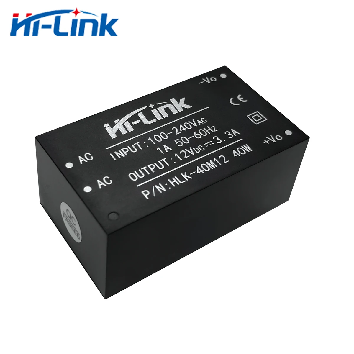 2 шт./лот 40W Серия 12V 3300ma постоянного тока выход источника питания модуль HLK 40M12