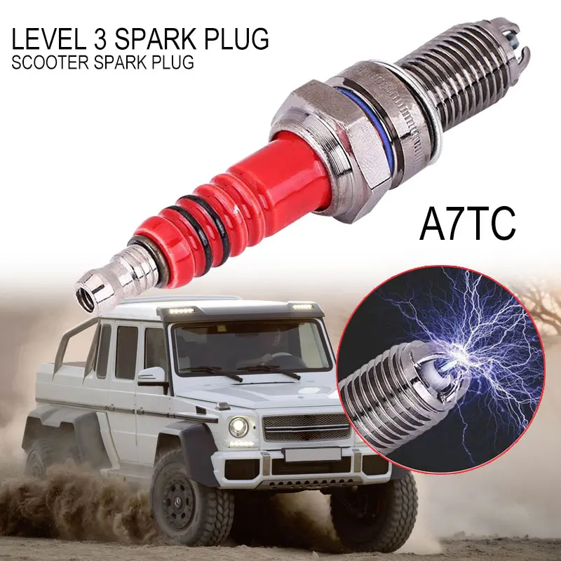 Motorcycle Spark Plug Spark Plug Alloy Scooter Spark Plug 50cc-125cc GY6 A7TC 3 Electrode
Motorcycle Spark Plug Spark Plug Alloy Scooter Spark Plug 50cc-125cc GY6 A7TC 3 Electrode