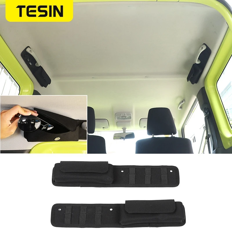 TESIN Stowing Tidying Car Top Grab Handle Storage Bag Sunglasses Bag Organizer Accessories for Suzuki jimny 2010-2019 2020 2021
TESIN Stowing Tidying Car Top Grab Handle Storage Bag Sunglasses Bag Organizer Accessories for Suzuki jimny 2010-2019 2020 2021