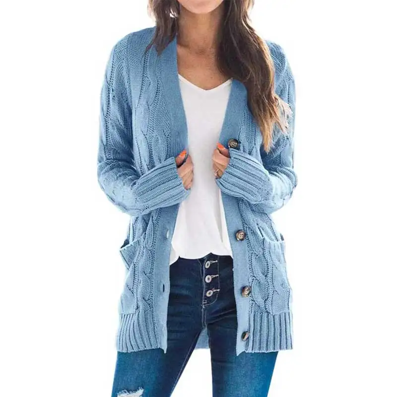 2020 Autumn Long Cardigan Women Button Knitted Cardigan For Women Warm Thick Winter Cardigan Female Long Sweater Ladies Pink
2020 Autumn Long Cardigan Women Button Knitted Cardigan For Women Warm Thick Winter Cardigan Female Long Sweater Ladies Pink