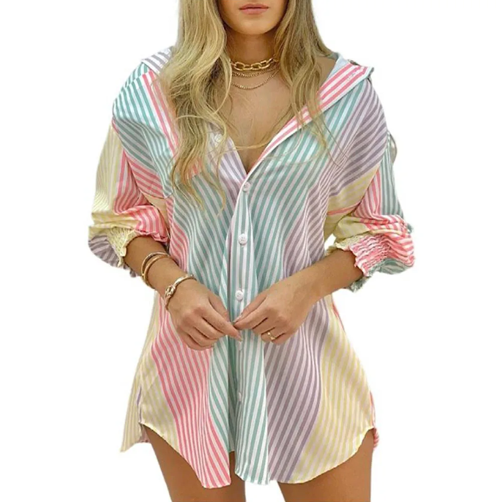 Women V Neck Print Narrow Long Sleeves Irregular Single Row Button Loose Personalized Blouse Summer Casual Dress Waist Tight
Women V Neck Print Narrow Long Sleeves Irregular Single Row Button Loose Personalized Blouse Summer Casual Dress Waist Tight