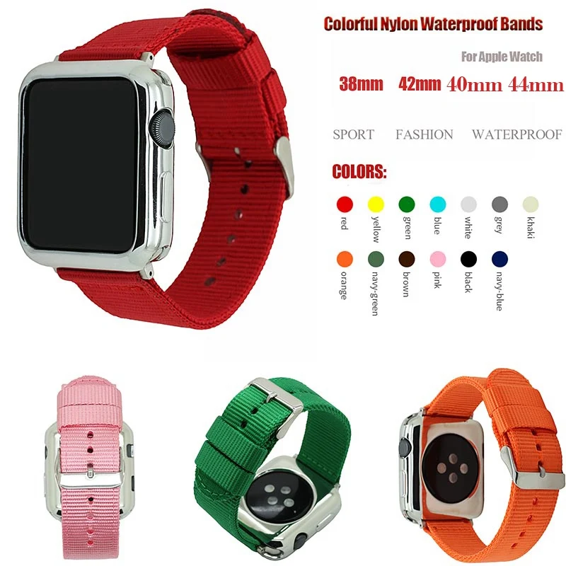 Fashion nylon loop strap for apple watch band 44mm 40mm 42mm 38mm watchband for iwatch6/5/ 4/3/2/1 watch bracelet accessories 
Fashion nylon loop strap for apple watch band 44mm 40mm 42mm 38mm watchband for iwatch6/5/ 4/3/2/1 watch bracelet accessories