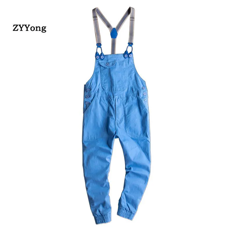 Blue Khaki Overalls Men Jumpsuit Bib Beam Feet Ankle Length Korean Hip Hop Streetwear Big Pocket Cargo Pants Trousers Clothing
Blue Khaki Overalls Men Jumpsuit Bib Beam Feet Ankle Length Korean Hip Hop Streetwear Big Pocket Cargo Pants Trousers Clothing