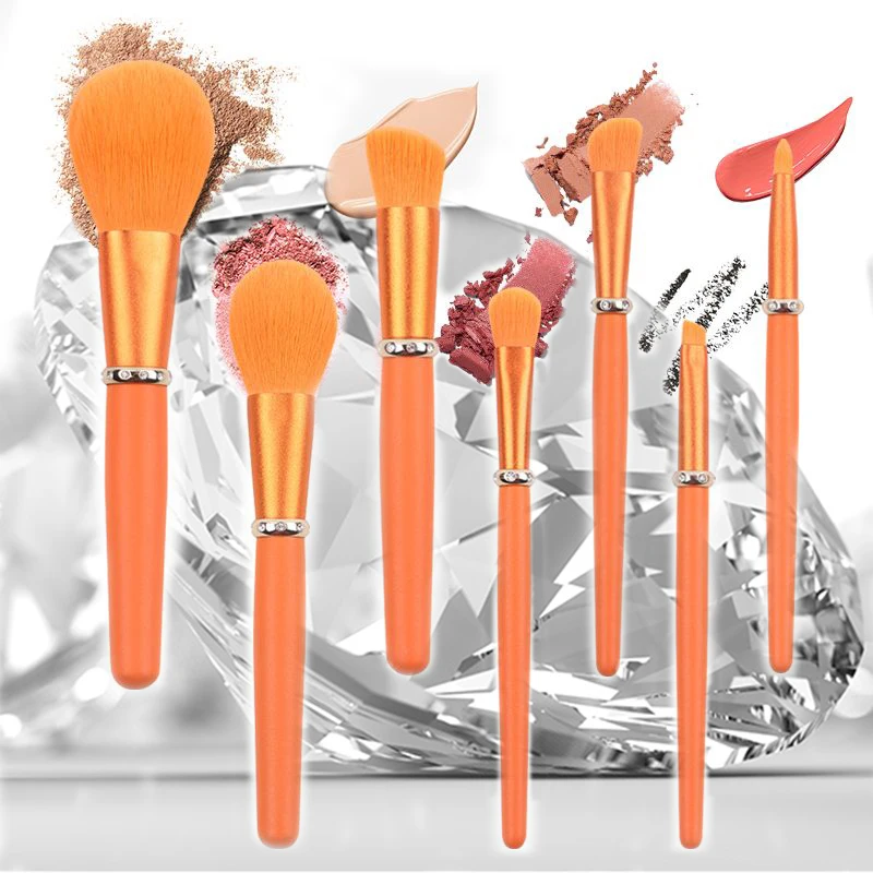 HD Makeup Brushes Set Professional,7pcs Orange Gold Premium Natural Powder Foundation Eyeshadow Blending Concealer Blush
HD Makeup Brushes Set Professional,7pcs Orange Gold Premium Natural Powder Foundation Eyeshadow Blending Concealer Blush