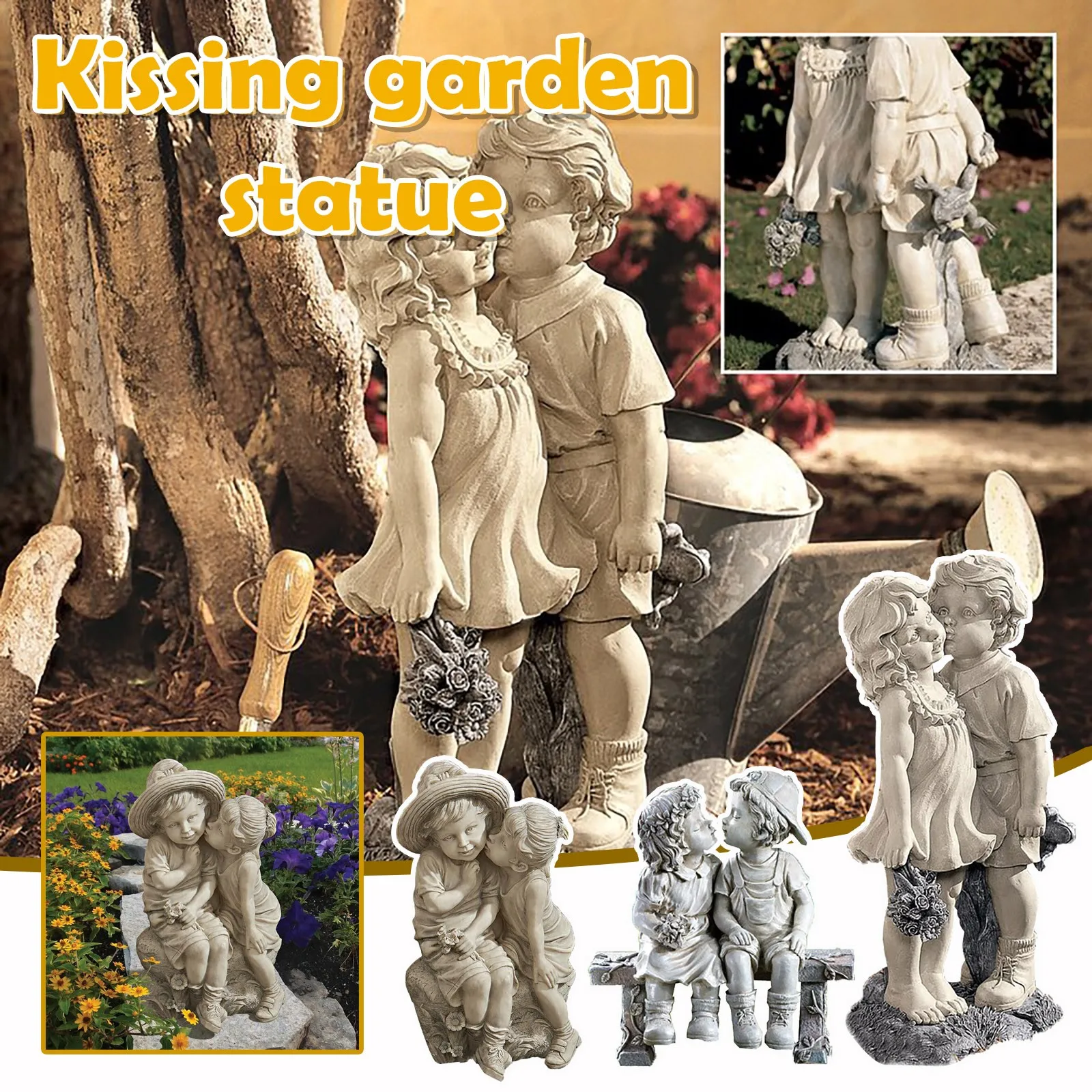 Lovely Sculptures Garden Statue Decoration Boy And Girl Kissing Memories Ornaments Warmth First Kiss Decoration For Garden Yard
Lovely Sculptures Garden Statue Decoration Boy And Girl Kissing Memories Ornaments Warmth First Kiss Decoration For Garden Yard