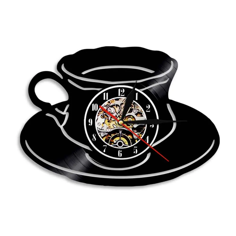 Coffee Sigh Clock Coffee Cup Silhouette Vinyl Clock Kitchen Wall Clock Creative Handmade Coffee Shope Wall Art Decorative
Coffee Sigh Clock Coffee Cup Silhouette Vinyl Clock Kitchen Wall Clock Creative Handmade Coffee Shope Wall Art Decorative