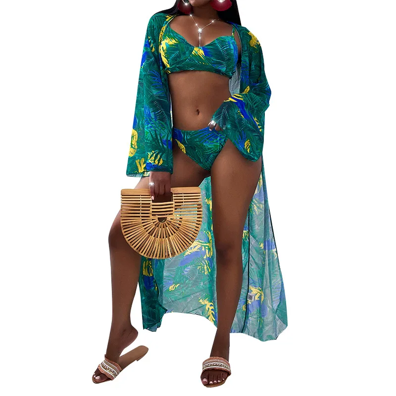Women's Printed High Waist Swimsuit Women 2021 Sexy Three-piece Bikini Set Sunscreen Beachwear Swimwear Swimwear Sexy Bikini
Women's Printed High Waist Swimsuit Women 2021 Sexy Three-piece Bikini Set Sunscreen Beachwear Swimwear Swimwear Sexy Bikini
