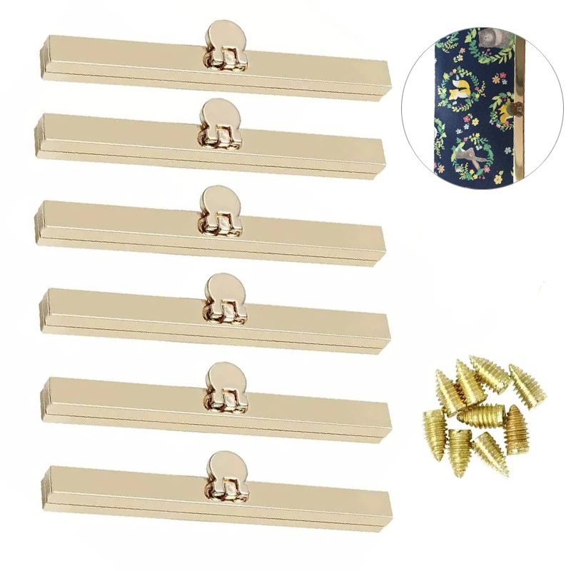 KAOBUY 6PCS Gold Bag Clasps Purse,4.52Inches Clasp Frame Metal Purse Frame Kiss Clasp Lock, Bag Supplies For Purse Making
KAOBUY 6PCS Gold Bag Clasps Purse,4.52Inches Clasp Frame Metal Purse Frame Kiss Clasp Lock, Bag Supplies For Purse Making