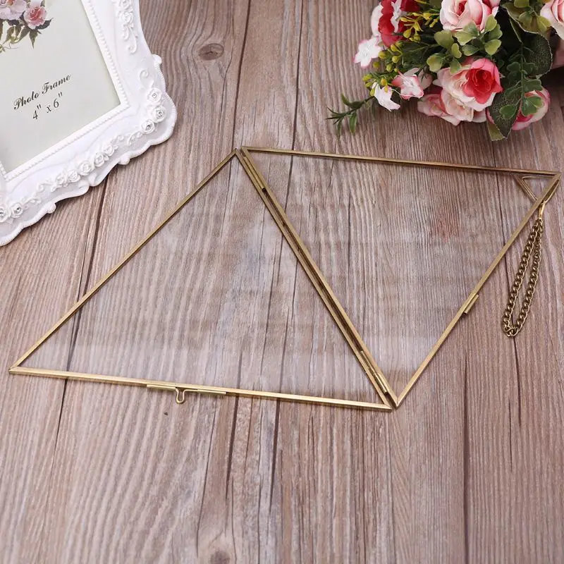 Triangle Floating Hanging Photo Frame Metal Glass Portrait Picture Plant Display H55A
Triangle Floating Hanging Photo Frame Metal Glass Portrait Picture Plant Display H55A