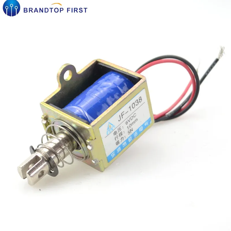 Jf 1038 DC 6V 12V 24V 10mm 5N вытяжной открытый формы катушки электромагнитный привод| |