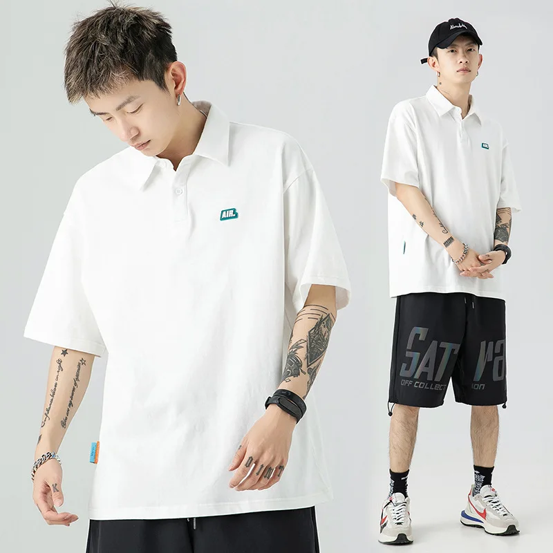 Мужская хлопковая рубашка-поло, Повседневная однотонная Модная рубашка-поло из чистого хлопка с короткими рукавами и отложным воротником, ...
Мужская хлопковая рубашка-поло, Повседневная однотонная Модная рубашка-поло из чистого хлопка с короткими рукавами и отложным воротником, ...