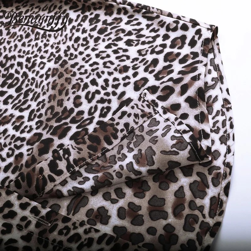 Benuynffy Turndown Collar Leopard Print Long Sleeve Shirt Women 2021 Spring Button Up Casual Ladies Tops and Blouses Style
Benuynffy Turndown Collar Leopard Print Long Sleeve Shirt Women 2021 Spring Button Up Casual Ladies Tops and Blouses Style