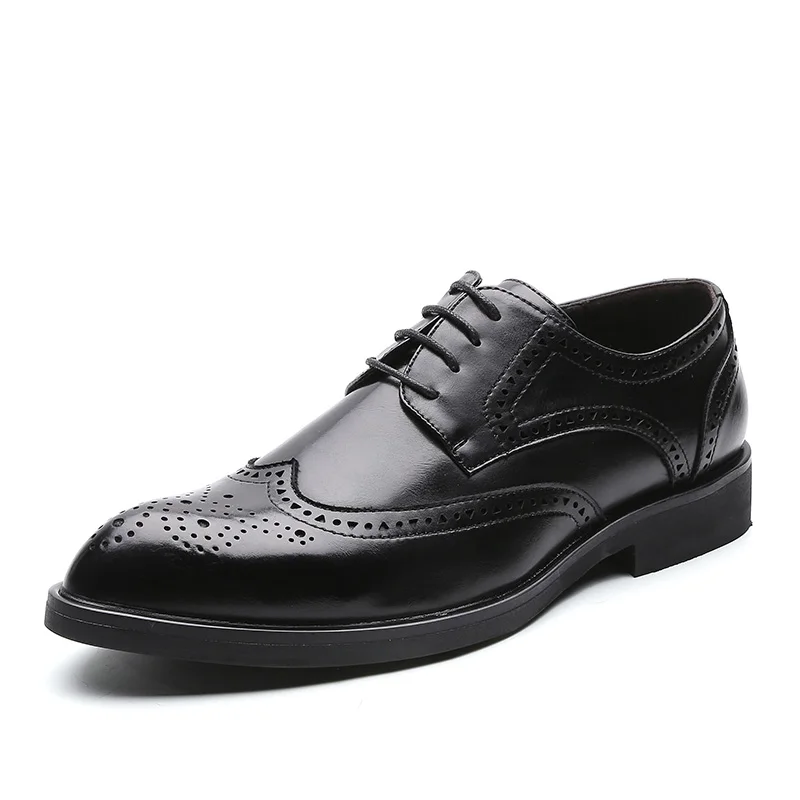 2020 new Men Dress Shoes Handmade Carved Brogue Style Paty Leather Wedding Shoes Men Flats Leather Oxfords Formal Shoes
2020 new Men Dress Shoes Handmade Carved Brogue Style Paty Leather Wedding Shoes Men Flats Leather Oxfords Formal Shoes