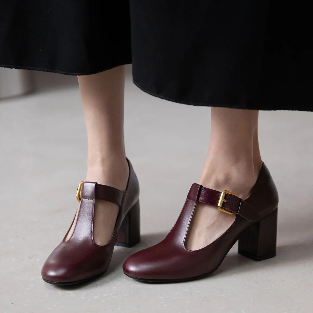 2021 Fashion Women Leather Shoes Spring Summer Woman Pumps Round Toes High Heels Designer Shoes Chunky Heels Wine Red Black
2021 Fashion Women Leather Shoes Spring Summer Woman Pumps Round Toes High Heels Designer Shoes Chunky Heels Wine Red Black