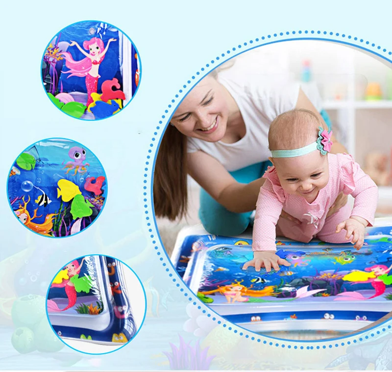 Baby Water Mat Inflatable Cushion Tummy Gym ToysActivity Playmat Children Early Education Developing Baby Toy Summer Toys Play
Baby Water Mat Inflatable Cushion Tummy Gym ToysActivity Playmat Children Early Education Developing Baby Toy Summer Toys Play