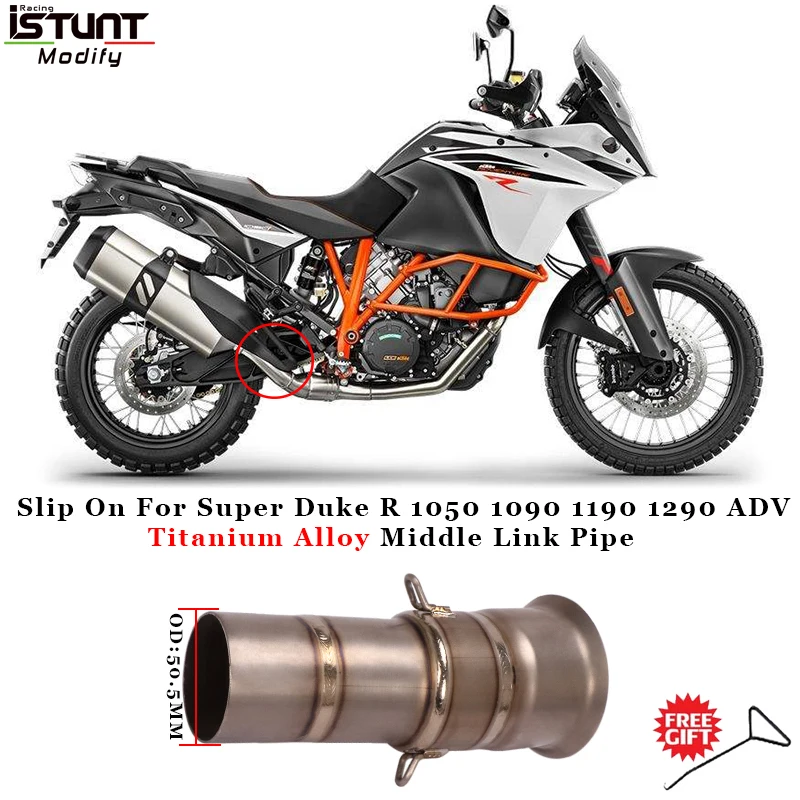 For Super Duke R 1050 1090 1190 1290 ADV Motorcycle Exhaust Modified Titanium Alloy Middle Link Pipe Connection 51mm Muffler
For Super Duke R 1050 1090 1190 1290 ADV Motorcycle Exhaust Modified Titanium Alloy Middle Link Pipe Connection 51mm Muffler