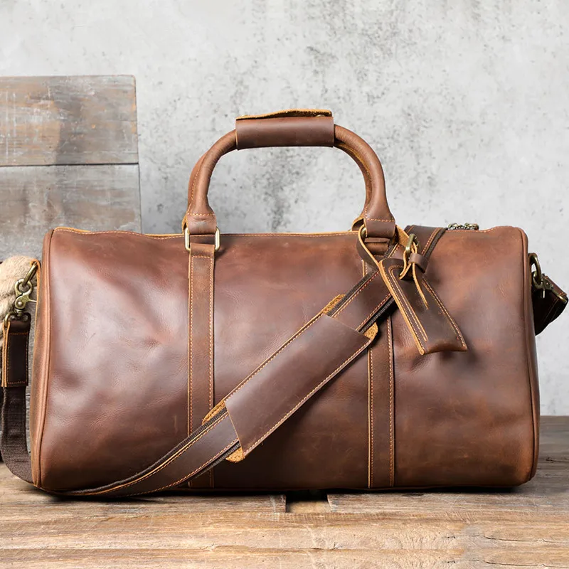 2022 New Genuine Leather Travel Bag For Man Classic Vintage Travel Duffel With Compartment Soft Cowhide Carry Hand Luggage Bags
2022 New Genuine Leather Travel Bag For Man Classic Vintage Travel Duffel With Compartment Soft Cowhide Carry Hand Luggage Bags