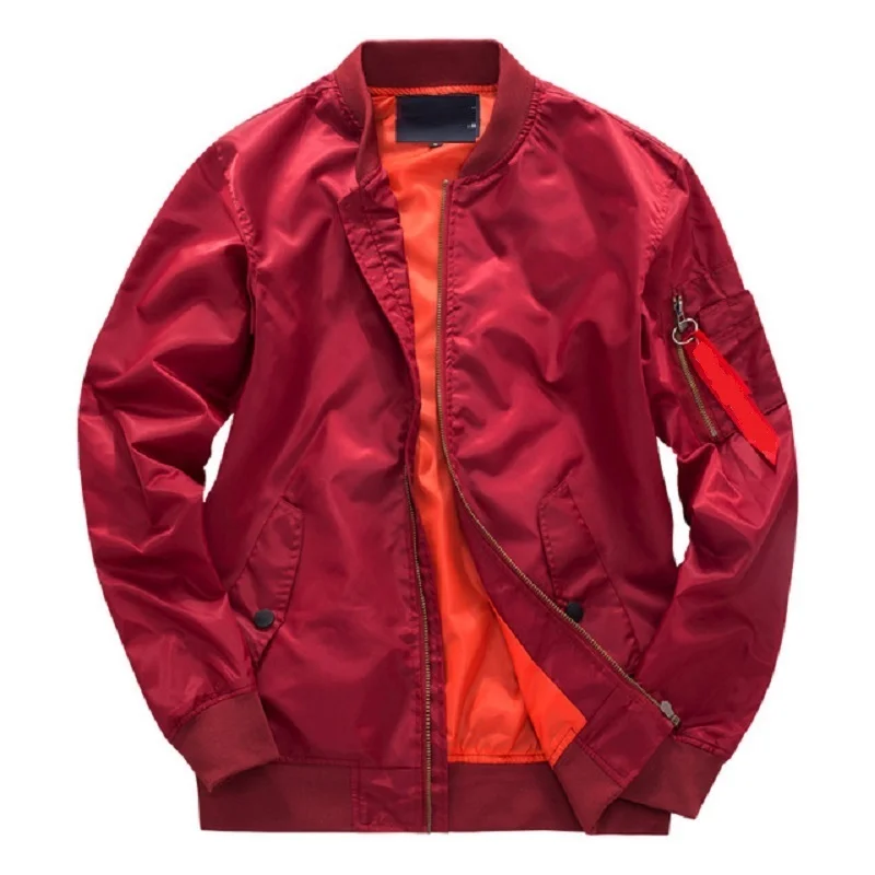 Spring Autumn Mens Solid Flight Army Green Bomber Jacket Men's Rib Sleeve Zipper Short Air Force Baseball Coats Clothing
Spring Autumn Mens Solid Flight Army Green Bomber Jacket Men's Rib Sleeve Zipper Short Air Force Baseball Coats Clothing