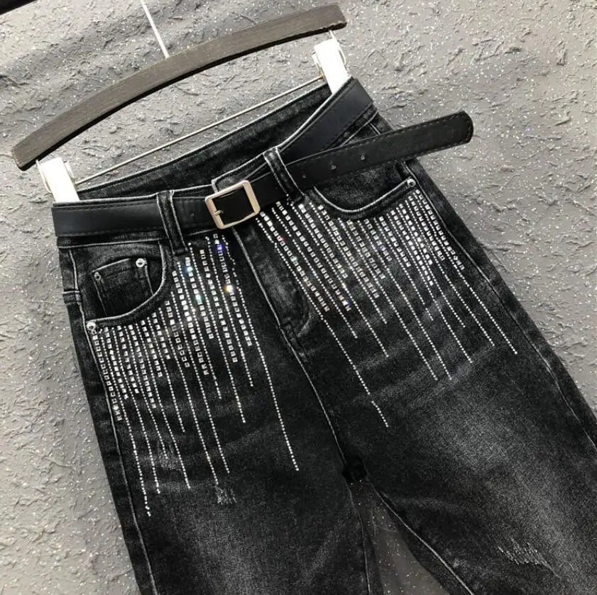 fahsion diamond jeans women 2021 Spring autumn new high waist loose feet Denim harem pants plus size p2319
fahsion diamond jeans women 2021 Spring autumn new high waist loose feet Denim harem pants plus size p2319