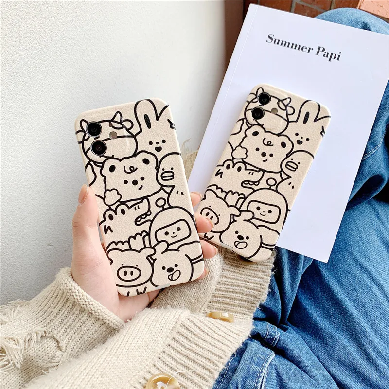 Retro kawaii line doodle bear dinosaur art Japanese Phone Case For iPhone 12 11 Pro Max Xr Xs Max 7 8 Plus 7Plus case Cute Cover 
Retro kawaii line doodle bear dinosaur art Japanese Phone Case For iPhone 12 11 Pro Max Xr Xs Max 7 8 Plus 7Plus case Cute Cover