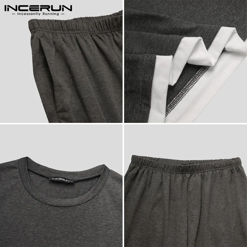 INCERUN Man Comfy Loose Sleepwear Leisure Patchwork Pajama Sets Long Sleeve O Neck Tops Elastic Baggy Pants Homewear Suits S-5XL
INCERUN Man Comfy Loose Sleepwear Leisure Patchwork Pajama Sets Long Sleeve O Neck Tops Elastic Baggy Pants Homewear Suits S-5XL