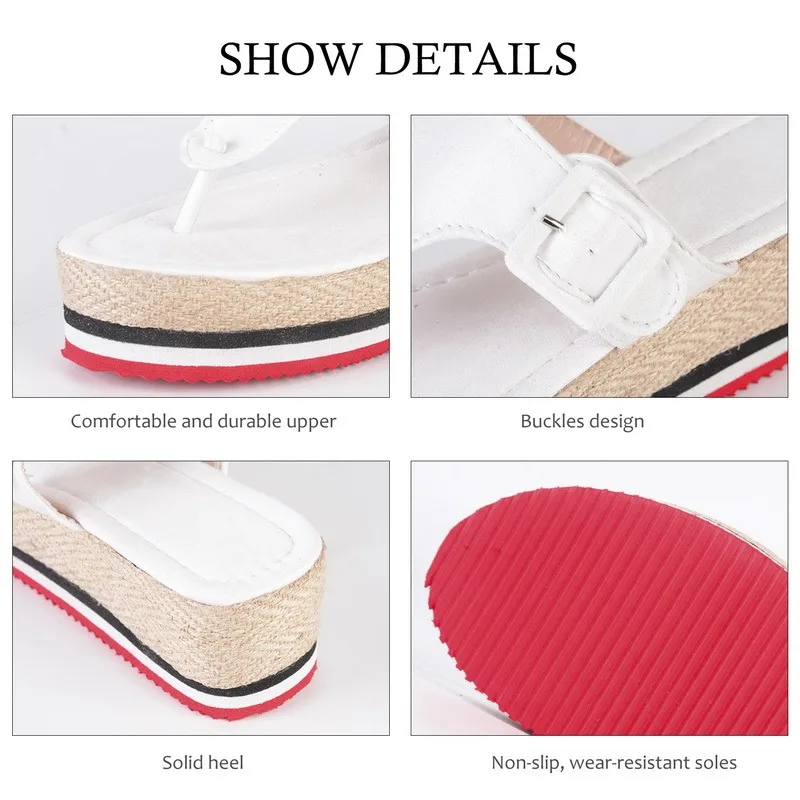 2021 New Fashion Women Flip Flops Summer Beach Platform Slippers Casual Outside Wedges Sandals Summer Women Shoes Cloth Slippers
2021 New Fashion Women Flip Flops Summer Beach Platform Slippers Casual Outside Wedges Sandals Summer Women Shoes Cloth Slippers