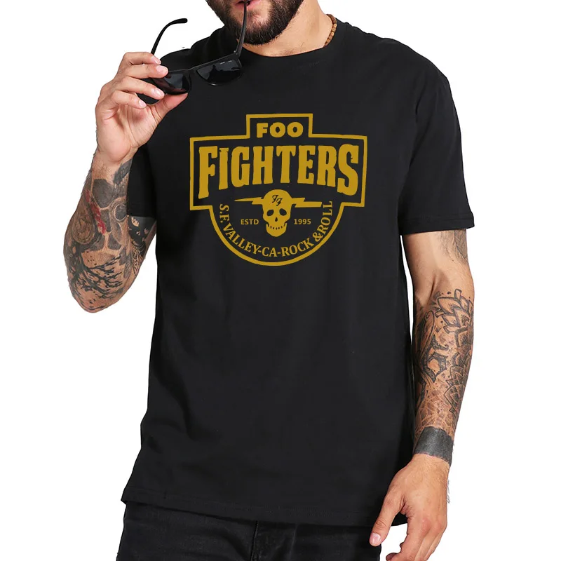 Foo Fighter футболка S.F. Футболка Valley Rock Band модная Повседневная дышащая с круглым