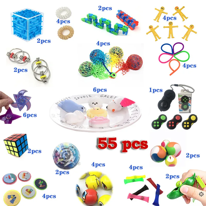 Pack Fidget Sensory Children's Toys Set Stress Squeeze Relief Autism Anxiety Relief Stress Bubble Fidget Toys For Kids Adults
Pack Fidget Sensory Children's Toys Set Stress Squeeze Relief Autism Anxiety Relief Stress Bubble Fidget Toys For Kids Adults