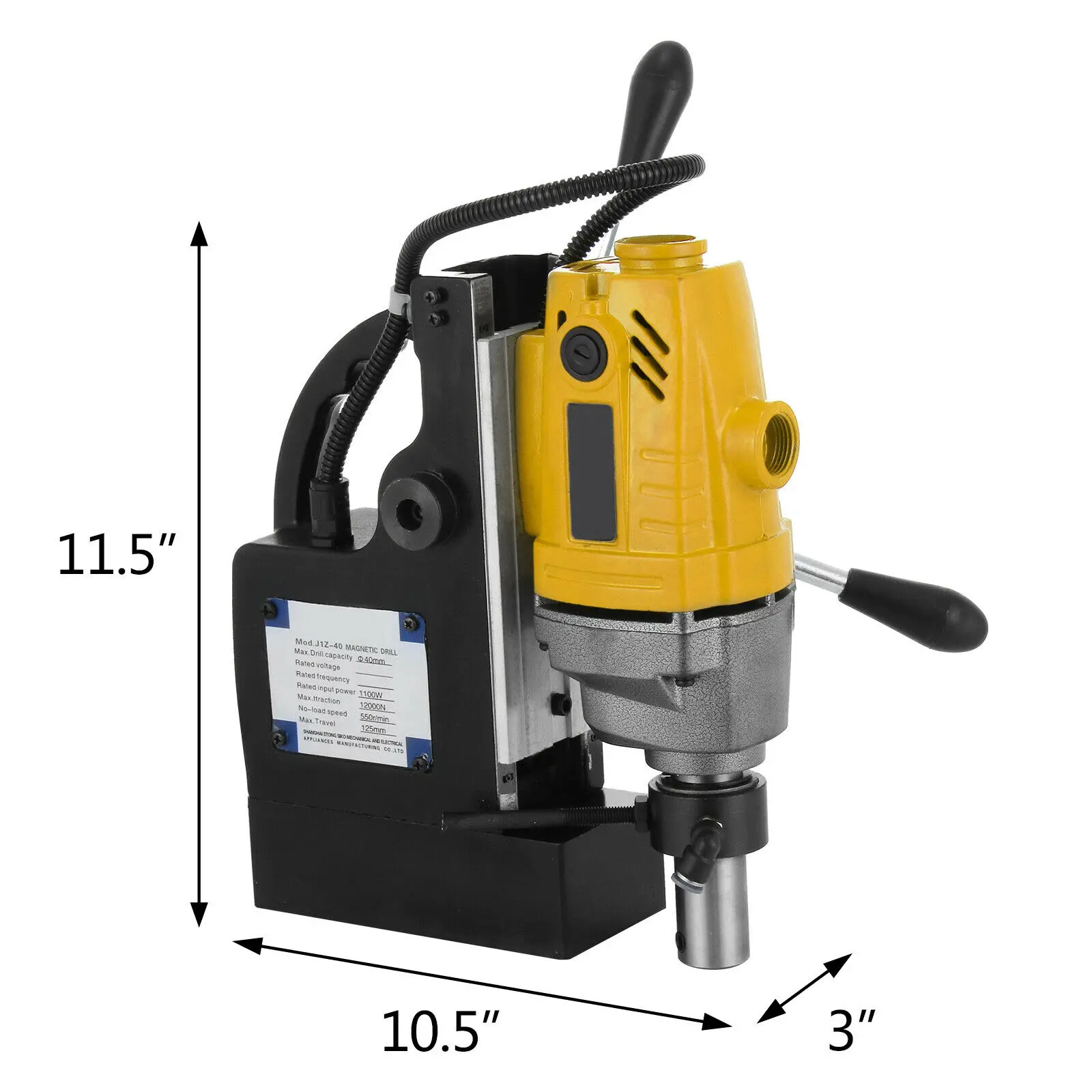 1100W Magnetic Drill Press with 1-1/2 Inch Boring Diameter MD40 Magnetic Drill Press Machine W/6PC 1\" HSS Annular Drill Bits
1100W Magnetic Drill Press with 1-1/2 Inch Boring Diameter MD40 Magnetic Drill Press Machine W/6PC 1\" HSS Annular Drill Bits